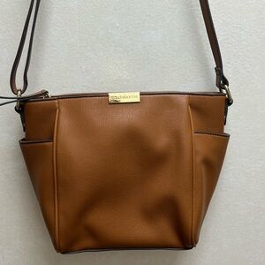 Liz Claiborne Womens Cross Body Brown Purse